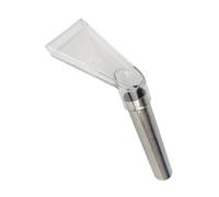 Tête d'aspirateur transparente avec tube en acier pour nettoyage de canapé et tapis - Durabilité multi-surfaces - Comprend 2 fixations d'aspirateur articulées