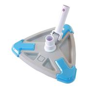 Tête d'aspirateur triangulaire à huit niveaux avec poignée de brosse pour piscine Tête triangulaire Outil de nettoyage