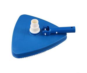 Tête d'aspirateur triangulaire pour piscine avec design lesté pour atteindre les coins de la piscine, convient pour les piscines d'eau salée et baignoires