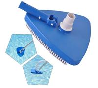 Tête d'aspirateur triangulaire pour piscine creusée, hors sol et eau salée - Matériau PP - 32 x 12 cm - Design lesté pour