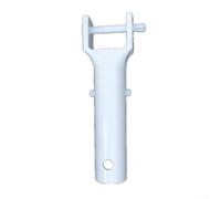 Tête d'aspiration de rechange pour piscine avec verrou en V et goupille de verrouillage compatible avec les bâtons télescopiques standard