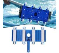 Tête d'aspiration flexible de 35,6 cm avec brosses latérales et design lesté pour piscines enterrées en béton, compatible avec poteaux standard de 3,2 cm