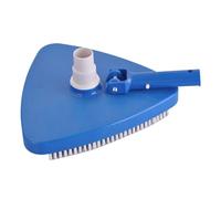 Tête d'aspiration lestée, aspirateur triangulaire manuel, outil de nettoyage de 32,6 x 12,9 cm, avec port pivotant, anti-algues, brosse d'angle lestée avec style de récureur, fournitures de piscine