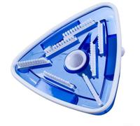 Tête d'aspiration triangulaire lestée pour un retrait efficace des débris sur revêtements en vinyle avec corps transparent 29 cm