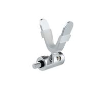 Tête d'assistance pour canne à pêche en mélange d'aluminium avec filetage de 8 mm - Pliable - Plan dense gauche et droit modifiable pour la pêche en plein air - Support de canne d'angle