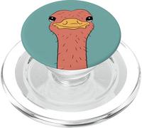 Tête d'autruche Oiseau Mignon Autruche PopSockets PopGrip pour MagSafe