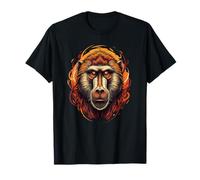 Tête de babouin féroce Esprit Guerrier de la Jungle T-Shirt
