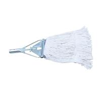 Tête de Balai à Franges Coton Pince Métal pour nettoyage | Fixation à Mâchoire, Libération Rapide, Absorbance Élevée, pour Cuisines, Services D’Entretien et Refills