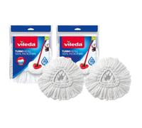 Vileda Tête de Balai à serpillère, en Microfibre, Microfibre, Blanc, Twin Pack