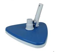 Tête de balai aspirant triangulaire bleu pour manche standard ou télescopique - Linxor