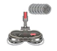 Tête de balai avec chiffon et réservoir d'eau, compatible avec les aspirateurs sans fil Dyson V7, V8, V10 et V11, kit d'accessoires for le nettoyage humide des sols durs.