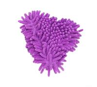 Tête de balai de rechange en microfibre de 20,3 cm, 17,8 x 27,9 cm avec triangle rotatif pour nettoyer les murs, les plafonds, et avec compatibilité réglable (violet)