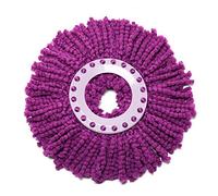Tête de balai en microfibre de rechange pour serpillère Magic Mop - Rotation à 360° - Chiffon anti-poussière super absorbant - Outils de nettoyage - Violet