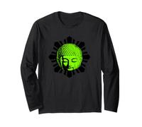 Tête de Bouddha Black Sun Vert Fluo Manche Longue