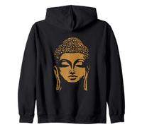Tête de Bouddha imprimée au Dos Siddhartha Gautama Sweat à Capuche