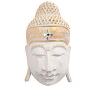 Tête de Bouddha murale 50cm en bois | Déco Spirituelle