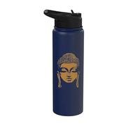 Tête de Bouddha Siddhartha Gautama Stainless Steel Insulated Water Bottle