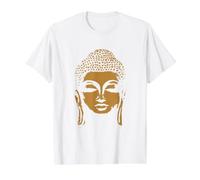 Tête de Bouddha Siddhartha Gautama T-Shirt Graphique avec Valeur, Homme, Blanc, M
