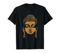 Tête de Bouddha Siddhartha Gautama T-Shirt Graphique avec Valeur, Homme, Noir, XL