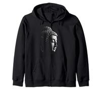 Tête de Bouddha Spirituel Zen Art Sweat à Capuche