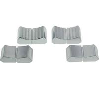 Tête de bouton à glissière ALPS 76655 velours-chrome (lisse) (L x l) 12 mm x 26 mm