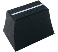 Tête de bouton à glissière Cliff CP3190 noir (L x l x H) 20 x 14 x 13 mm
