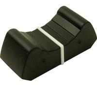 Tête de bouton à glissière Cliff FC72621 noir (L x l x H) 26 x 11.6 x 10 mm