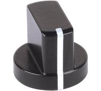 Tête de bouton olive Mentor 5580.4631 noir (Ø x H) 12 mm x 14 mm 1 pc(s)