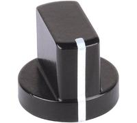 Tête de bouton olive Mentor 5583.6631 noir (Ø x H) 24 mm x 19 mm 1 pc(s)