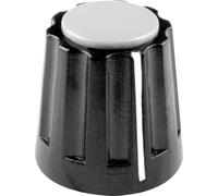 Tête de bouton rotatif Mentor 331.41 avec marquage noir (Ø x H) 14.5 mm x 14 mm