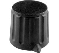 Tête de bouton rotatif Mentor 4311.4131 noir (Ø x H) 20 mm x 17 mm