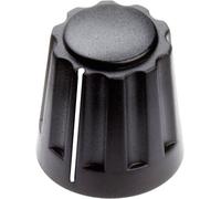 Tête de bouton rotatif Mentor 4331.4001 avec pointeur noir (Ø x H) 14.5 mm x 14 mm