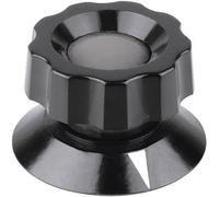 Tête de bouton rotatif Mentor 475.61 avec pointeur noir (Ø x H) 42 mm x 28 mm 1 pc(s)