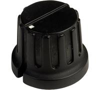 Tête de bouton rotatif SCI PN-38C (6.4mm) avec pointeur noir (Ø x H) 20.3 mm x 15.6 mm