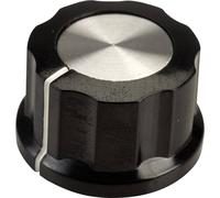 Tête de bouton rotatif SCI RN-99D(6.4mm) noir, blanc (Ø x H) 26.8 mm x 15.8 mm