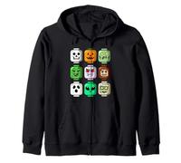 Tête de Brique de Construction d'halloween Citrouille Fantôme Zombie Garçons Sweat à Capuche