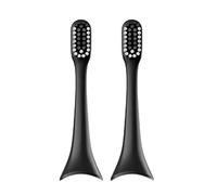 Tête de brosse à dents de rechange compatible avec les accessoires d'origine for brosse à dents électrique ENCHEN Aurora T+/T2 (embout adulte)(2pcs BLACK)
