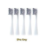 Tête De Brosse À Dents De Rechange Pour Brosse À Dents Électrique Oclean Sonic X /X Pro/One/Se +/Air/Z1/F1,Recharges,Emballage Scellé En Poils.5Pcs Gray