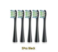 Tête De Brosse À Dents De Rechange Pour Brosse À Dents Électrique Oclean Sonic X /X Pro/One/Se +/Air/Z1/F1,Recharges,Emballage Scellé En Poils.5Pcs Black