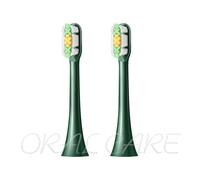 Tête de brosse à dents de rechange SOOCAS pour brosse à dents électrique X3/X1/X3u/X5/V1/V2/D2/D3 Van Gogh,en cuivre vert,tête de brosse libre - Type 2PCS