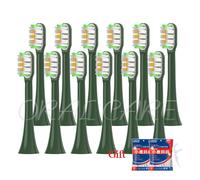 Tête de brosse à dents de rechange SOOCAS pour brosse à dents électrique X3/X1/X3u/X5/V1/V2/D2/D3 Van Gogh,en cuivre vert,tête de brosse libre - Type 12PCS