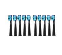 Tête de brosse à dents électrique de rechange, compatible avec les recharges de brosses à dents Fairywill FW-D1/FW-D3/FW-D7(10 PCS BK)