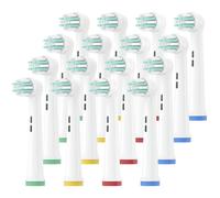 Tête De Brosse À Dents Électrique De Remplacement Pour Enfants,Têtes De Brosse Adaptées Aux Étapes Oral Pro-Health B D100K 4510K D10 D12.10X-White-16Pcs.