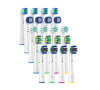 Tête de brosse à dents électrique sonique universelle de rechange, 4 pièces, poils souples DuPont, soins bucco-dentaires, nettoyage dentaire(60A)