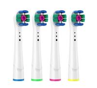 Tête de brosse à dents électrique sonique universelle de rechange, 4 pièces, poils souples DuPont, soins bucco-dentaires, nettoyage dentaire(18A)