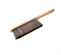 Tête de brosse à manche en bois de 36 cm pour le nettoyage du foyer et du feu pour une utilisation durable, conçue pour atteindre les coins et les bords pour un entretien complet des cheminées