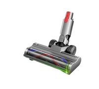 Tête de brosse à poils en V avec interrupteur à LED, compatible avec Dyson, V7, V8, V10, V11, V15, kit de verrouillage, brosse principale de remplacement
