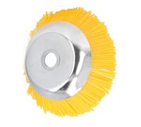 Tête de -Brosse à Roue en Nylon de 25 Mm, Bordure en Nylon et Acier au Manganèse de Haute dureté pour Pelouse, Jardin et Terres Agricoles, Conception à Plaque Fixe pour Un Désherbage Plus
