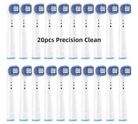 Tête de brosse buses pour Braun Oral B tête de brosse à dents de remplacement sensible propre Sensi tête de brosse de soin des gencives ultra-mince pour Oralb - Type 20Pcs-YE20A