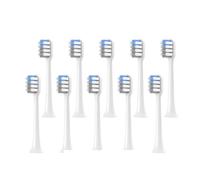 Tête de brosse, compatible avec XIAOMI, MIJIA T200 3ARLA62 | Embout de brosse à dents électrique blanc/gris bleu, brins souples, plastique(10whitegrayblue)
